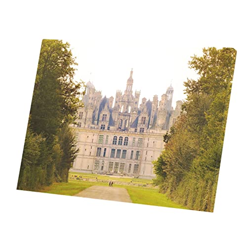 Toile Imprimée Château de Chambord Donjon Idéal pour Sublimer un Salon Rustique ou Bureau