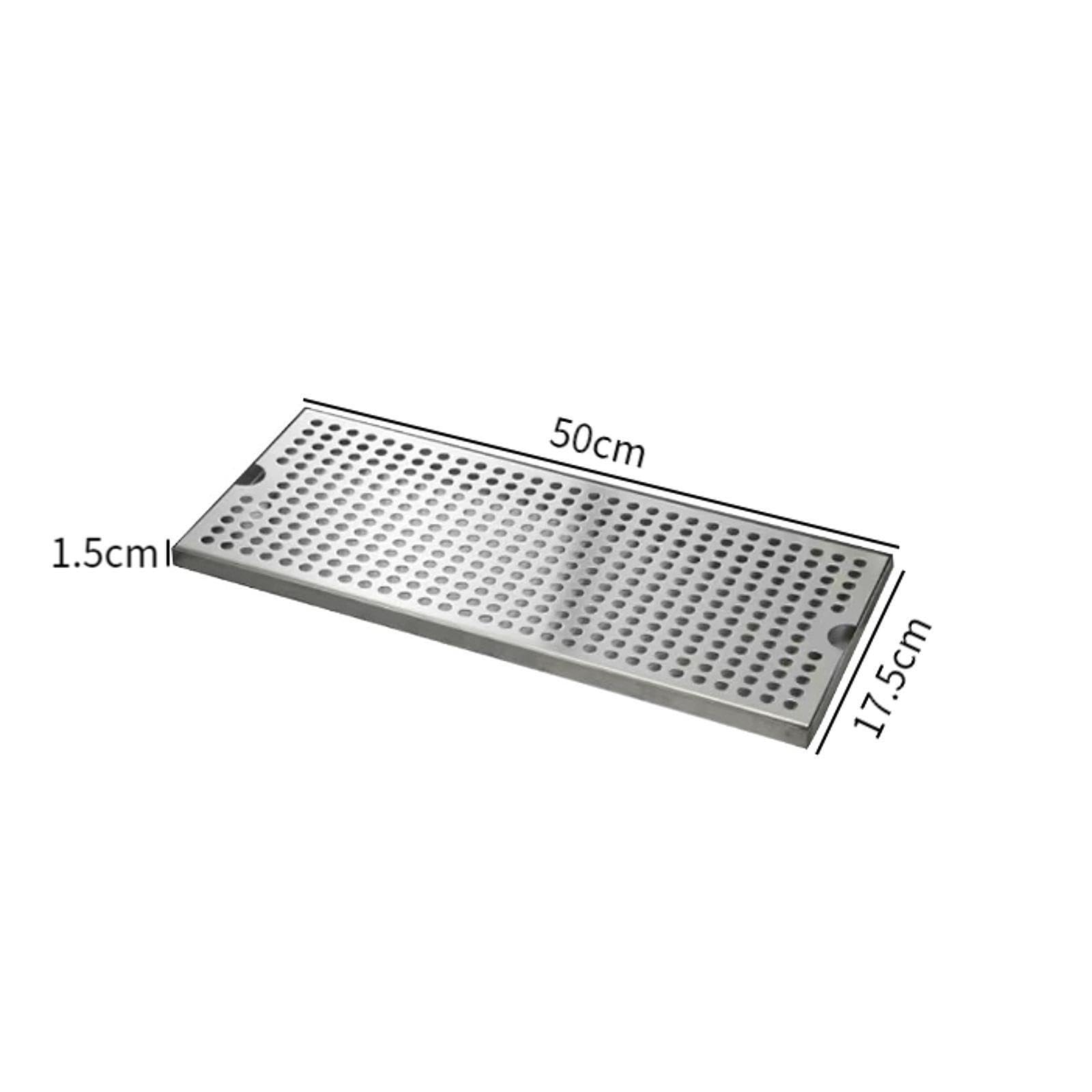 Bandeja de Goteo para Cerveza, Bandeja de Goteo para kegerator, Torre de Cerveza con Drenaje rápido portátil, para entusiastas de la, 50x17.5x1.5cm