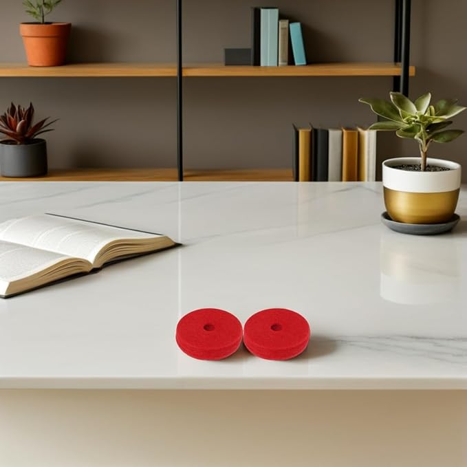12 piezas de almohadillas de fieltro para platillos de batería miniatura 5