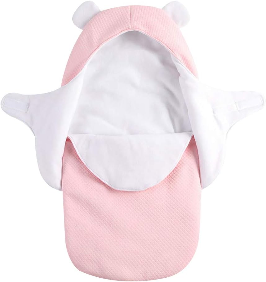 Vocheer Baby 2 In 1 スリーピングバッグ ソフトベビーキャリア 春新作の 幼児 かわいいコットンキャリア 新生児用 ドリームブランケット ピンク Vo9072k A 0 12ヶ月 受取