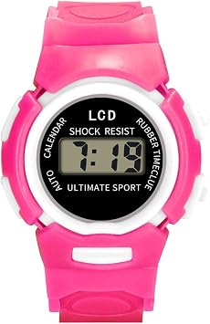 Children Analog Digital Sport Waterproof LED Electronic Girls Watch Wrist Kid's Watch Girls Watch Age 6-8