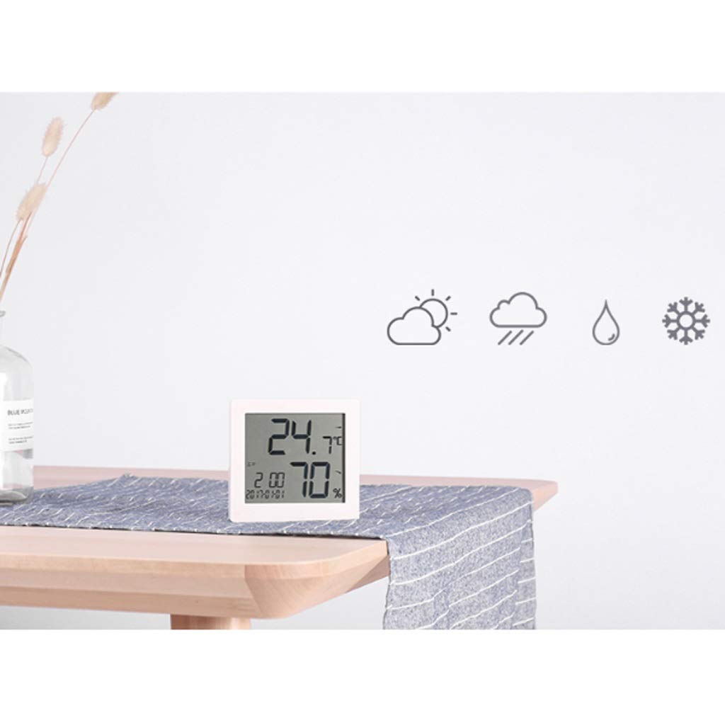 Elektroniczny miernik temperatury i wilgotności wewnątrz wielofunkcyjny precyzyjny cichy termometr dom biuro pokój dziecięcy