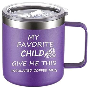 AMAZON - Nageaut Unique Mothers Day Gifts for Mom from Daughter, Purple Insulated Coffee Mug, Birthday Gifts for women, Grandma, Mother in law,
