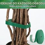 STOWBERRY Taśma samoprzylepna do roślin ogrodowych, 10 m x 20 mm, wielokrotnego użytku, do roślin, drzew, winorośli, krzewów