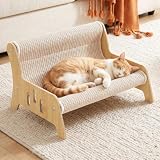 Large Sisal Cat Scratcher Sofa for Indoor Cats, Durable Cat Couch Furniture