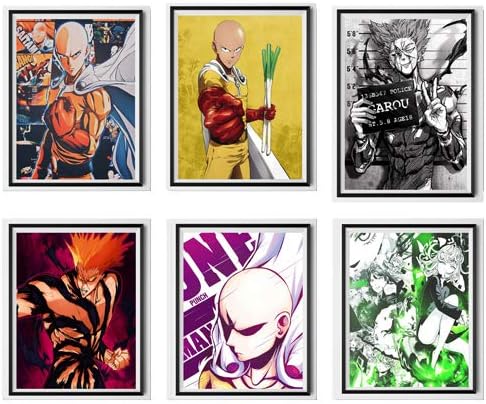 Manga Anime Canvas Wall Art Prints Poster Nezuko Inosuke Zenitsu Artwork for Decor,8 x 10 Inches