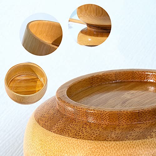 Wuyiwuda Natural Bamboo Bowls Pack Of 3, Japanese Bowls, Household Healthy And Environmentally Friendly Salad Bowls, Soup Bowls, Ramen Bowls, Fruit Bowls, And Rice Bowls For Kids And Adults #TOP1