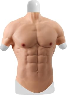 Silicone Muscle Chest Realistic Male Chest Vest Muscle Texture Skin Silicone