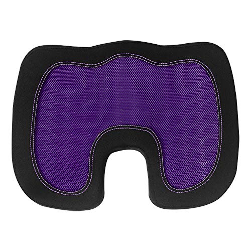 Fh Group Fh1011Purple-Avc Universal Fit Memory Foam Purple Seat Cushion For Anywhere - Tailbone Cushion - Coccyx Cushion For Car, Work, And Home #TOP23