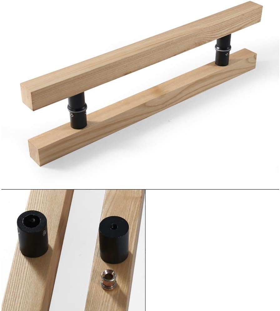 Solid Wood Commercial Push-Pull Door Handle/Glass Door Handle/Barn Door Pull Handle (Length300mm)