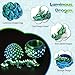 4 Pcs 3D Printed Dragon Glow in The Dark with Eggs, Dinosaur Eggs Fidget Toys for Kids, Birthdays, Christmas, Halloween Decorations Gifts Indoor Outdoor for Girls Boys