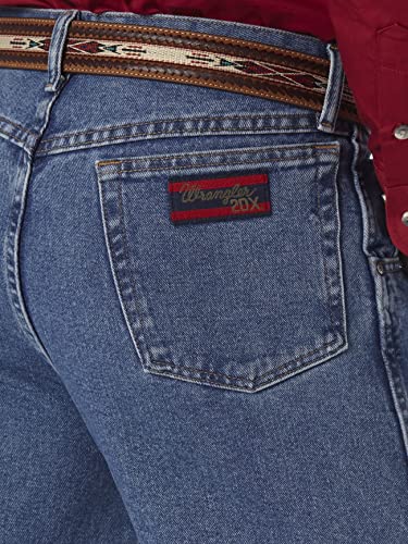 Wrangler mens 20x No. 22 Original Fit jeans, Vintage Stonewash, 34W x 32L US