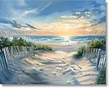 Gutluz Malen nach Zahlen Erwachsene Landschaft Meer - Paint By Numbers Adults Landscape - Malen-Nach-Zahlen Erwachsene Leinwand Pinsel - Bastelset Erwachsene 50x40cm