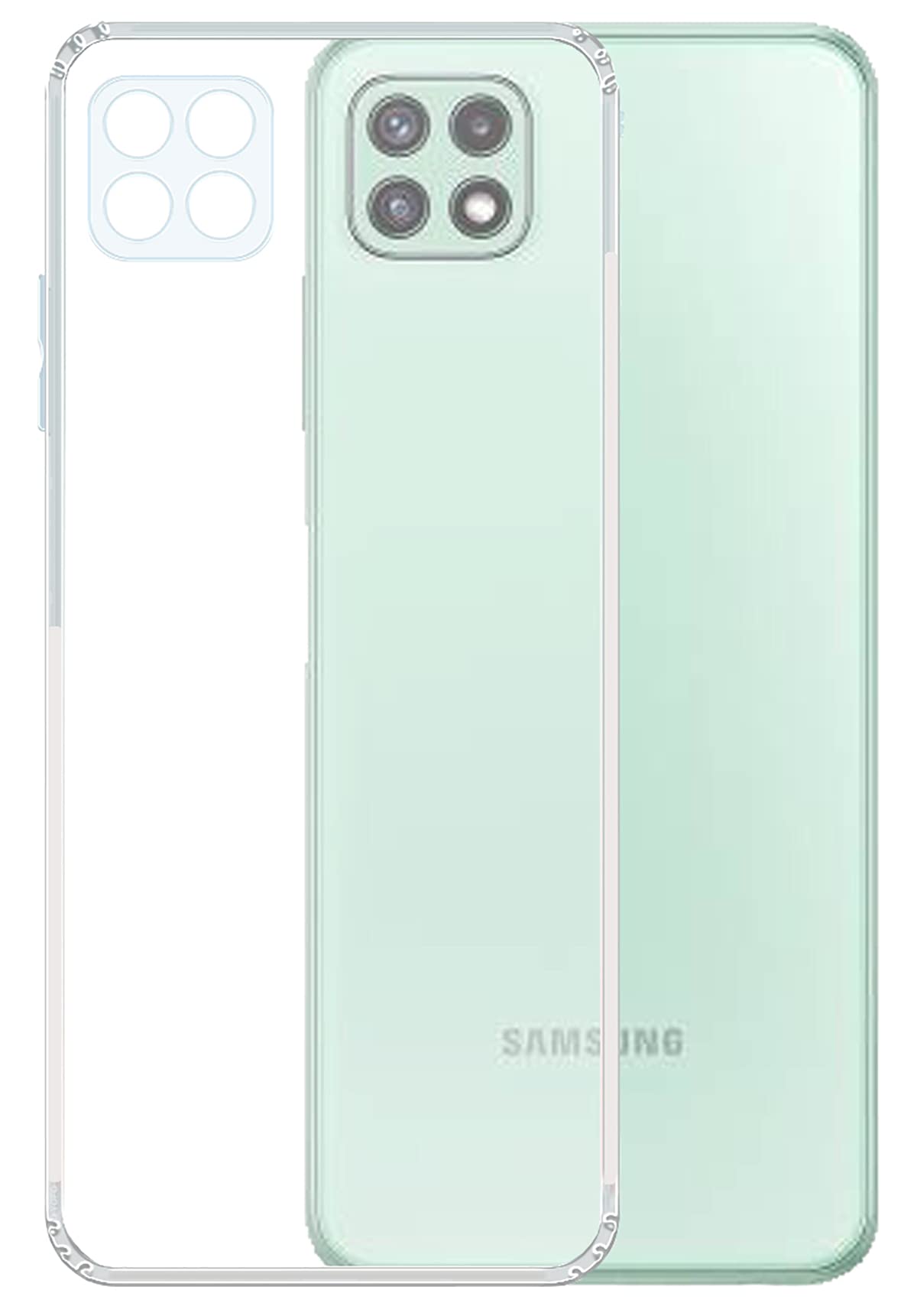 YOFO Back Cover for Samsung Galaxy A22 (5G) / F42 (5G) (Flexible|Silicone|Transparent|Shockproof|Camera Protection) (B09S9NC2VC) Amazon Price History, Amazon Price Tracker