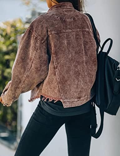Casual Corduroy Shirt Jacket 