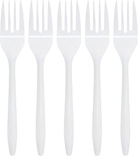 Nicole Home Collection Disposable Plastic White Forks Pack of 400 Plastic Forks