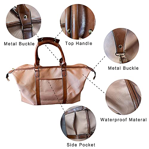 Duffel Weekender Overnight Travel Carry on Bags with Pocket Camo Gym Tote Workout Bag for Women4