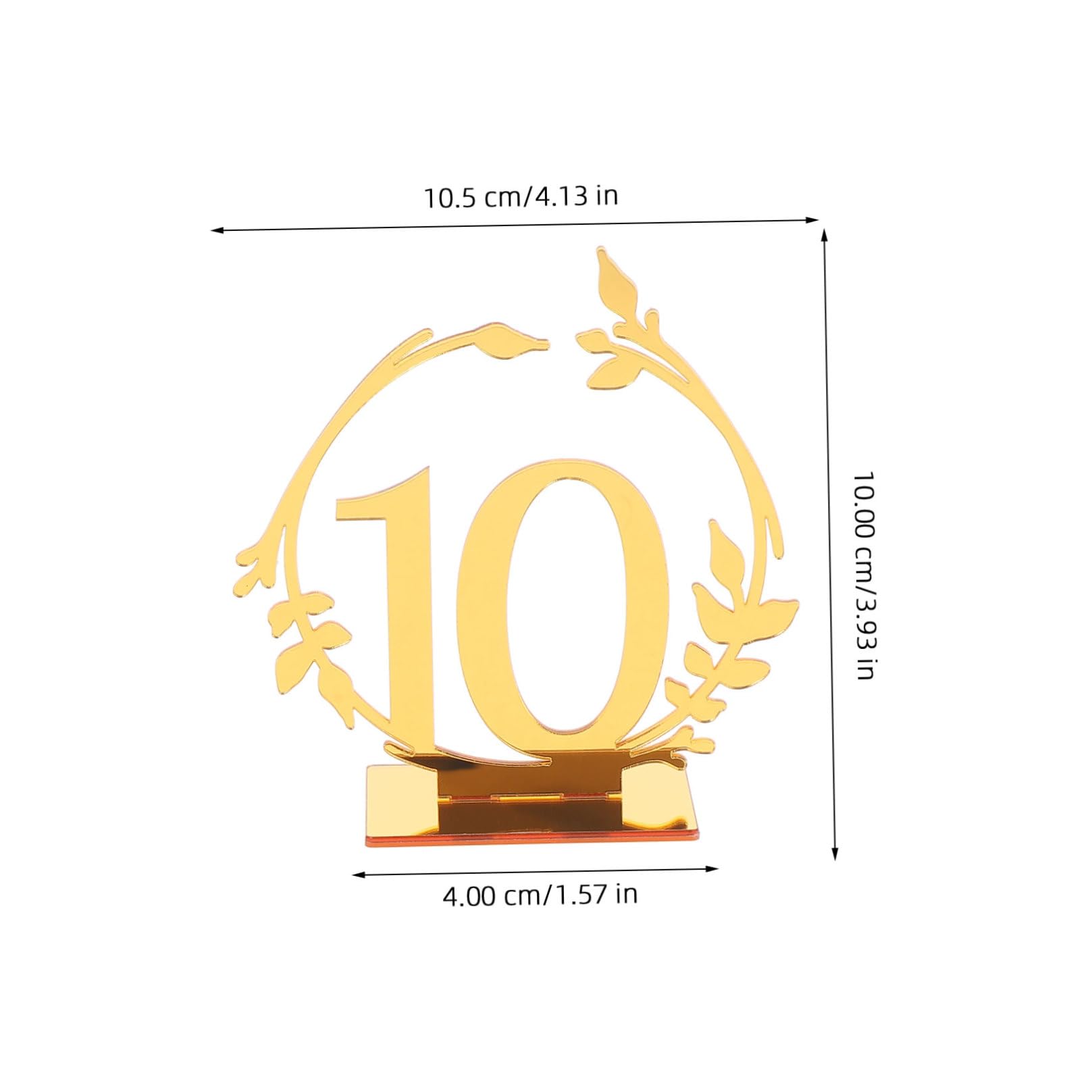 PRETYZOOM 30 Pz Targa Del Tavolo Numeri Del Ricevimento Di Nozze I Numeri Dei Tavoli Del Ristorante Numeri Di Tavolo Chiari Tabella Numeri 1-10 Del Tavolo Di Nozze Segnaposto Acrilico