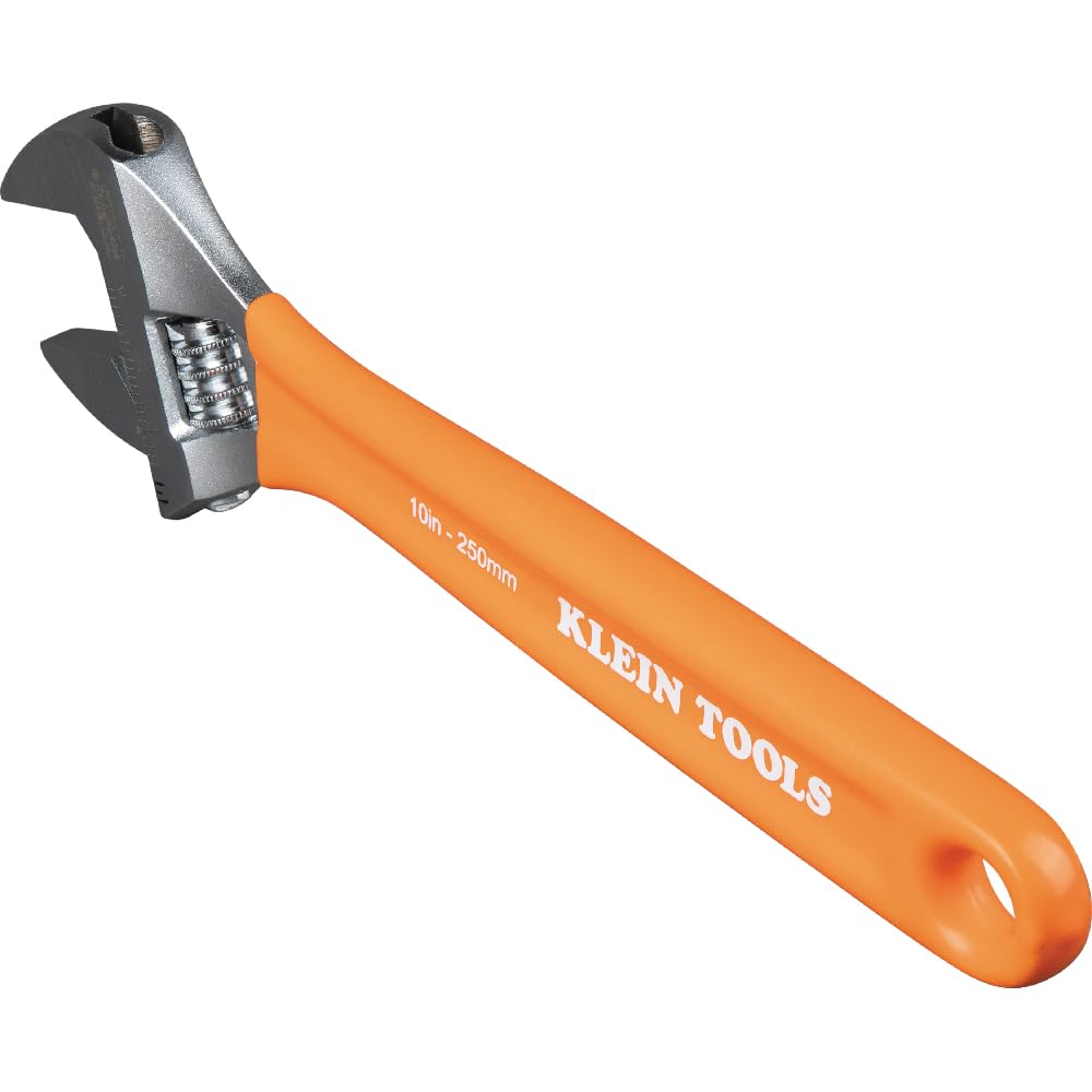 KLEIN TOOLS D5072 zestaw kluczy nastawnych, 6-calowe i 25,5 cm (25.6 cm) klucze ze stali kutej, SAE i wagi metryczne, 2-częściowy