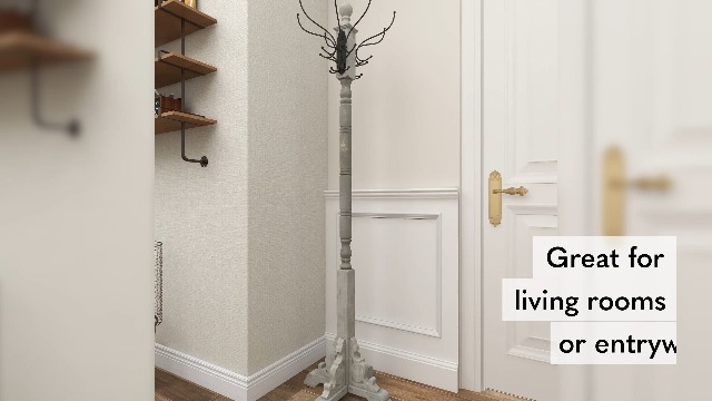 Amazon.com: Deco 79 Wood Vintage Style 12 Hook Coat Rack, 19