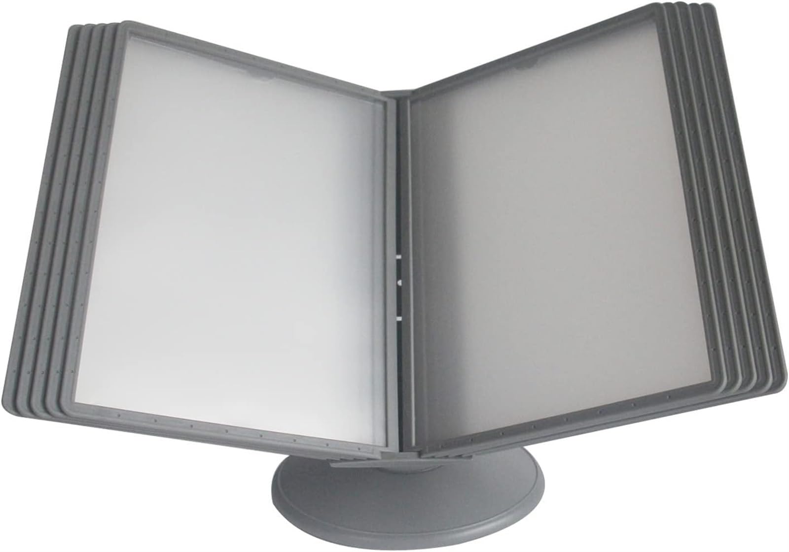 noxozoqm Wall-Mounted A4 File Folders,10 Page, Wall Office Reference Organizer,PVC And Metal, Replaceable Pocket(Color:B)