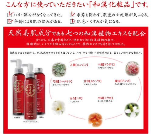 フタバ化学　オールインワンジェル七草雫　詰め替え Amazon.co.jp: 七草雫 オールインワンジェル しっとりタイプ 200g