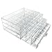 Guolich 3 Tier 72 Lattice Nail Organizers and Storage Clear Acrylic Nail Jewellery Accessories Storage Case Holder Shelves Display Rack Stand for Painted Glue,Brushed Glue,Carving Glue Nail Table