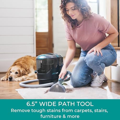 Image of Kenmore KW2001.01 Upgrade SpotLite Portable Carpet Spot Cleaner & Pet Stain Remover, 17Kpa Powerful Suction with Versatile Tools for Upholstery, Couches, Car and Auto Detailer, Black