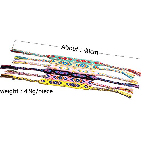Bracelet beige tissé à la main accessoires de corde bohème et porte-bonheur - 3