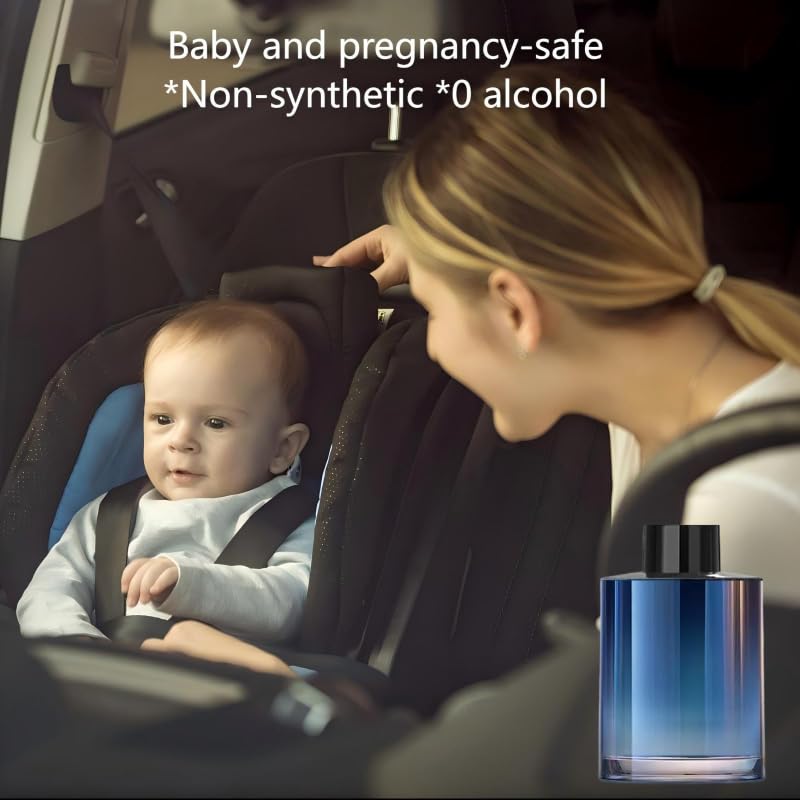 Image of Luxury Scent，Smart Car Air Freshener Perfume Refill，5.07oz /150ml，100% natural plant extract，safe for pregnant women and babies（Icy fresh）