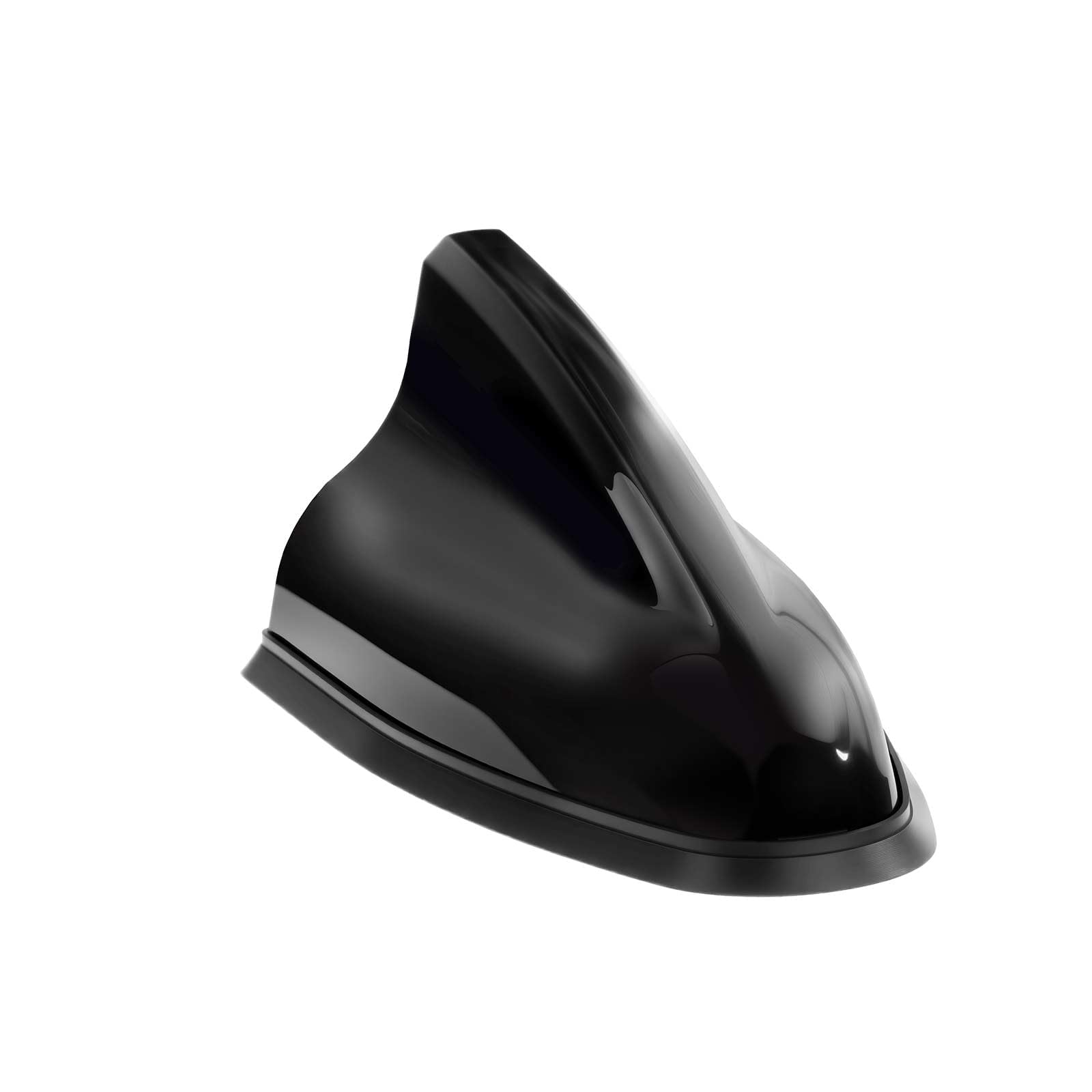 Bingfu Antenna Pinna Squalo Auto - Radio AM/FM, Ricezione Segnale Stabile, Bassa Resistenza al Vento e Design Elegante, Alloggiamento ABS Resistente con Nastro Adesivo per Maggior Parte Auto, Nero
