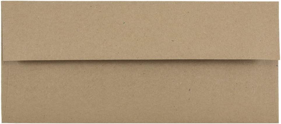 #10 Business Premium Envelopes - 4 1/8 x 9 1/2 - Brown Kraft Paper Bag - 50/Pack