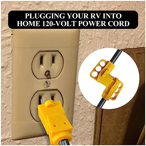 RV Electrical Power Adapter Cord-15A Male to 50A Female RV Power Cord 12inch 10/3 STW,NEMA 5-15P 15 Amp Plug to 14-50R 50 Amp Receptacle,Rated for 15A/125V,Not for EV Charger(CR1550)