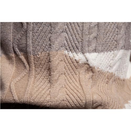 Mens Sweaters White Male Autumn and Winter Casual Assorted Colors Thread Long Mens Pullover Sweaters Dressy4