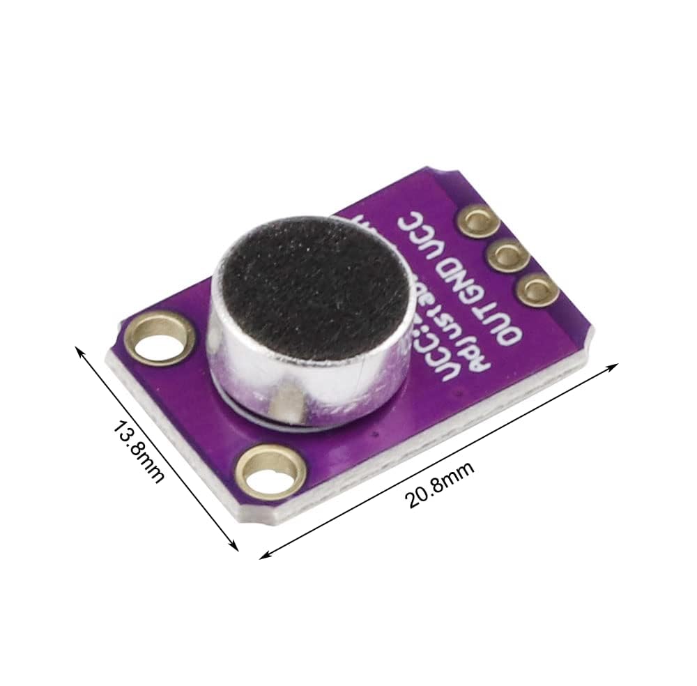 MAX4466 Module Amplificateur Microphone Electret - Pack De 3 Pour Arduino