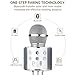 Wireless Bluetooth Karaoke Microphone Portable Handheld Mic Speaker 3-in-1 for All Smartphones Gifts Silver