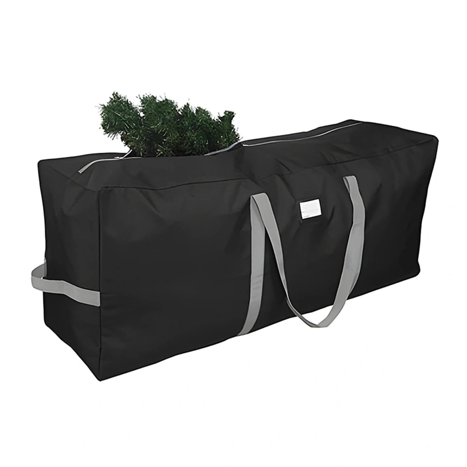 ACTOYS Borsa per Albero di Natale, Borsa Portaoggetti per Albero di Natale Impermeabile, Custodia Albero di Natale, Borsa Porta Albero di Natale 210 cm, Contenitori Addobbi (Nero:120x38x50cm)