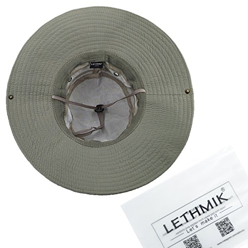 Lethmik Fishing Sun Boonie Hat Waterproof Summer Uv Protection Safari Cap Outdoor Hunting Hat #TOP6