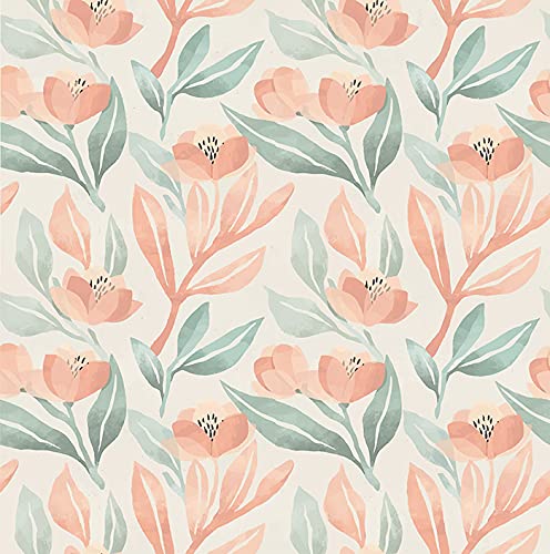 Papier peint de qualité supérieure illustration fleurs de pêche