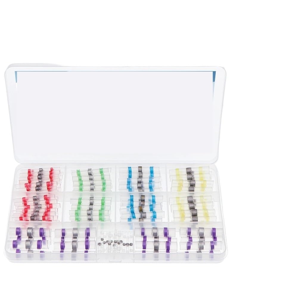 QMKADFQXF 152pcs Waterproof Sleeve Solder Seal Wire Connectors Heat Shrink Kit Cable Terminal Tool Assortment Set