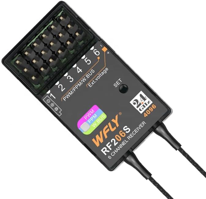 WFLY RF206S 6-Channel Receiver top view