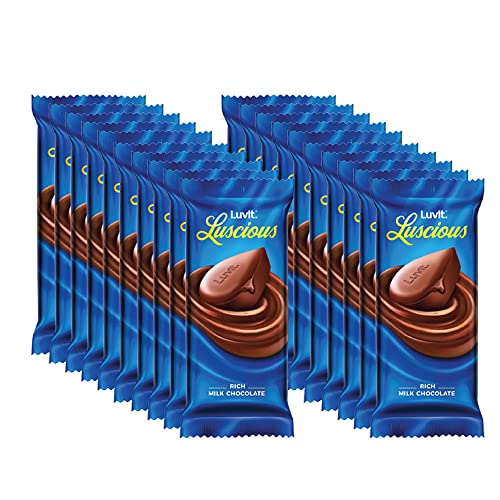 Image of LuvIt. Luscious Milk Delectable Chocolate Multipack, 100% Delicious, Pack of 20-36gm Each