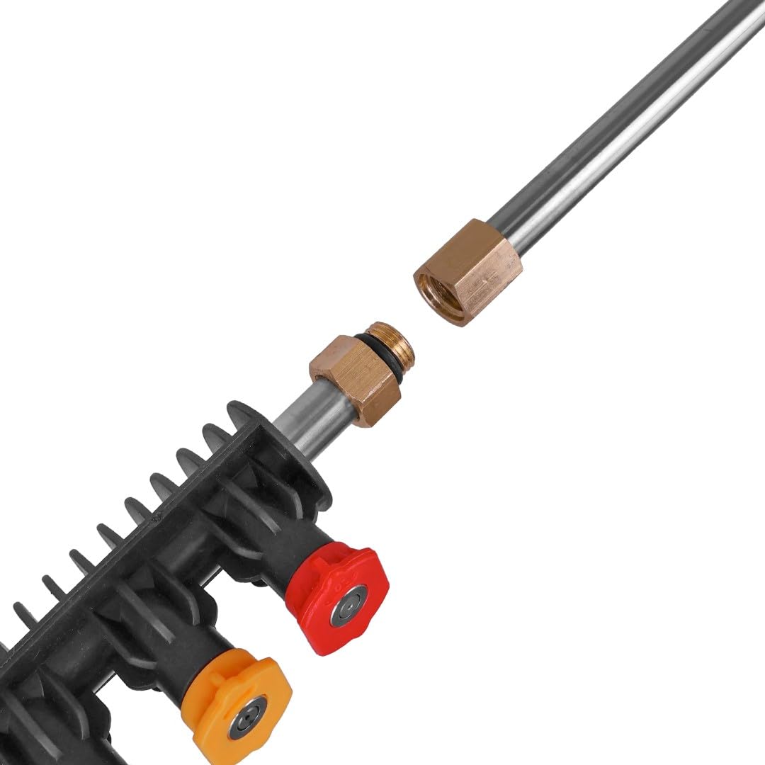 TC Technic - Lancia telescopica compatibile con idropulitrice Black+Decker - 280 cm modulare - Set con lance ad angolo, attacco rapido, attacco a baionetta - 160 bar - Accessori per tetto e facciata