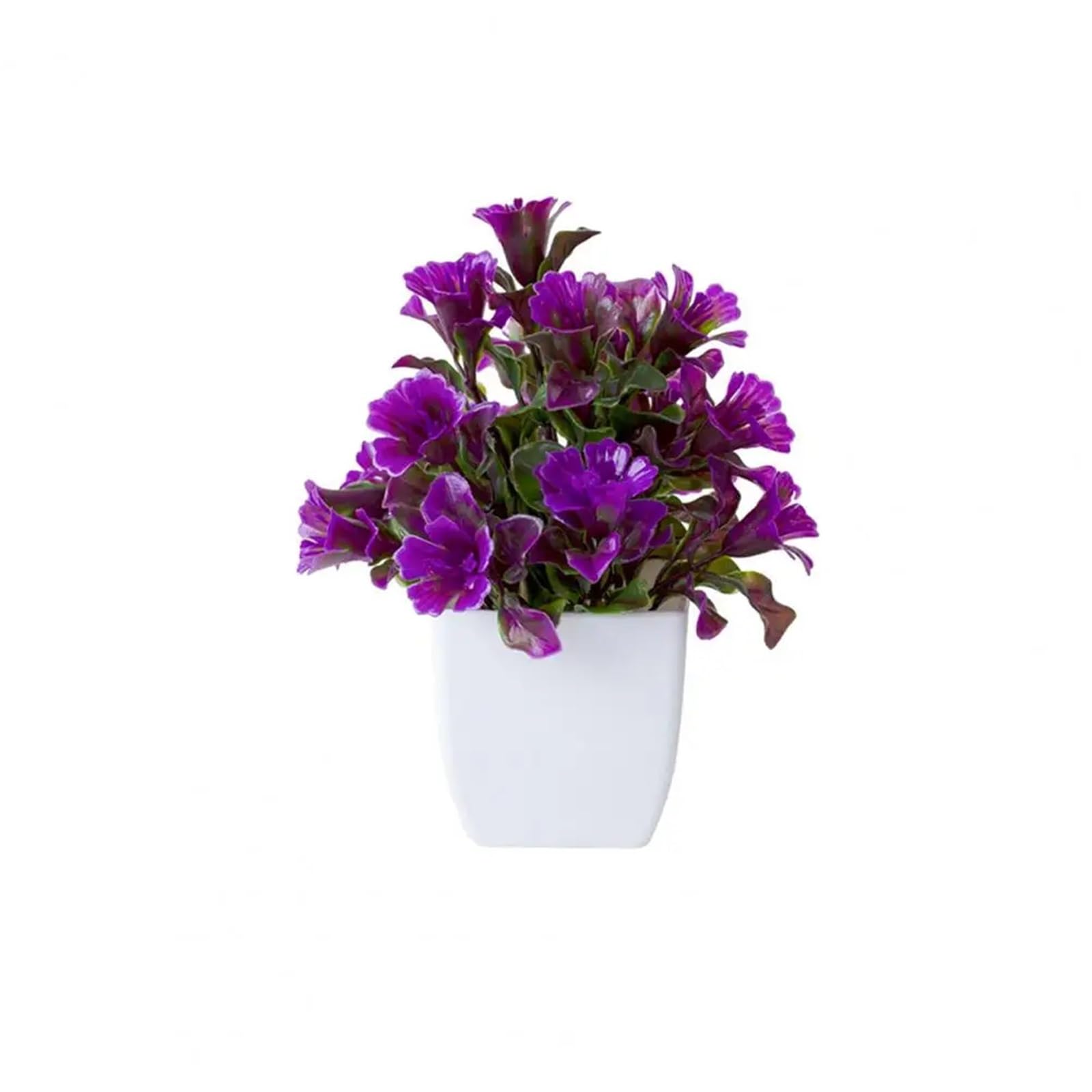 HUWOYG 2PCS Fake Potted Plant No-fade Artificial Lilac Bonsai Realistic Simulated Green For Home Decoration For Home