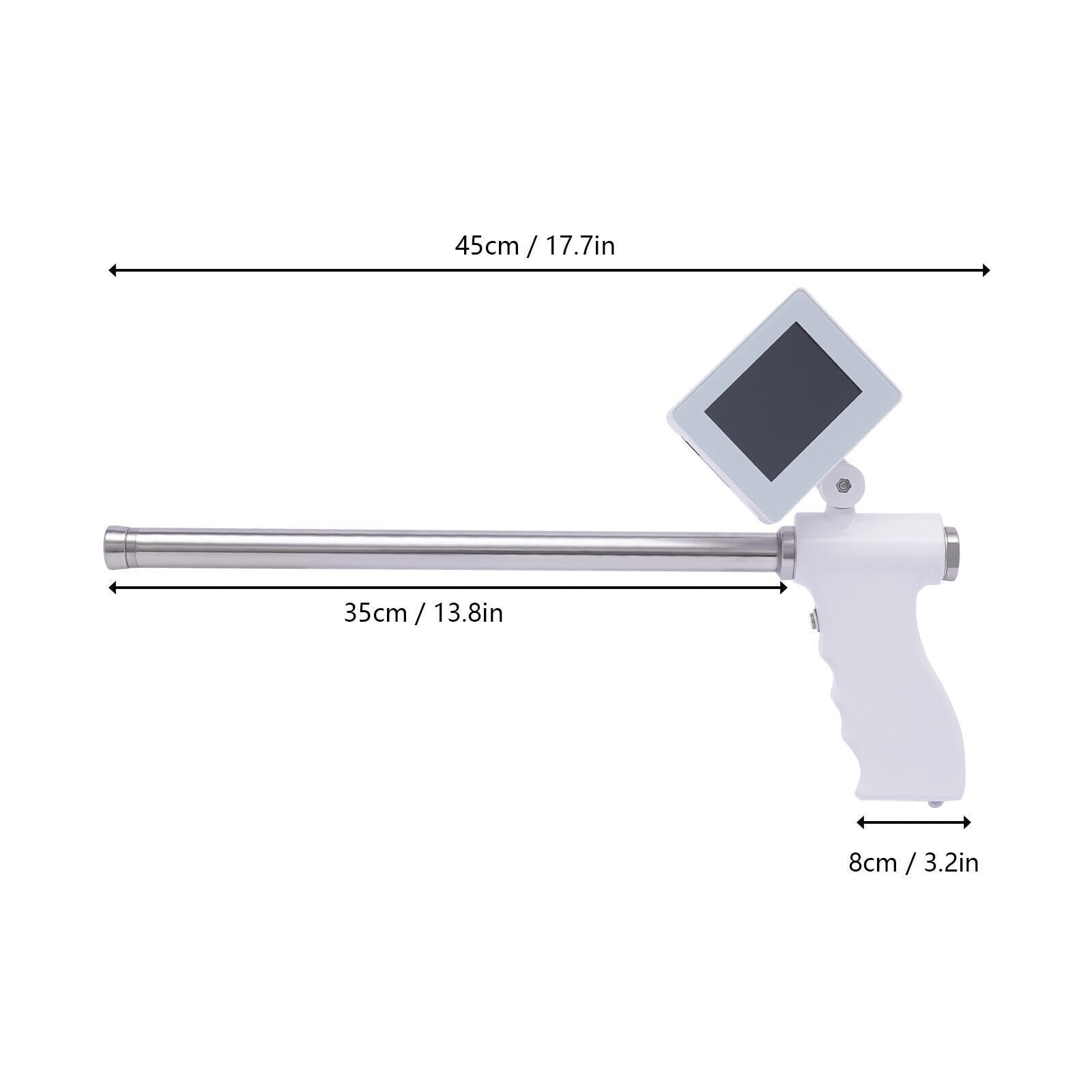 Visual Artificial Endoscope Breeding Kit w/ 5MP Camera Rotatable Screen 360° Rotation Insemination Gun Kit (for Cow)