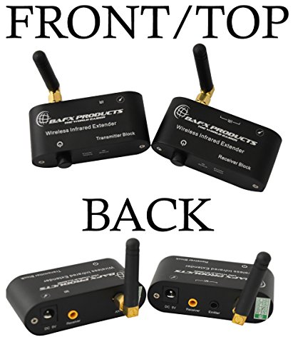 Bafx Products - Rf Wireless Ir Repeater Kit/Infrared Remote Control Extender Kit; Hide Your Cable Box Out Of Sight; No Wires To Run #TOP2