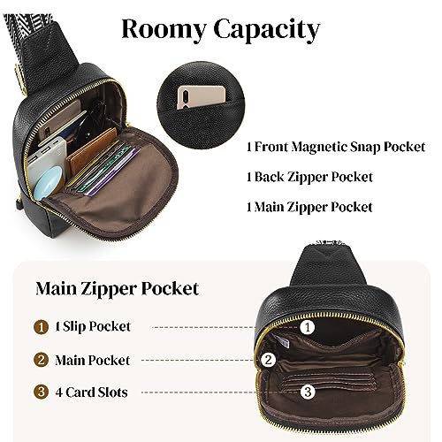 S-ZONE Genuine Leather Sling Bag for Women Men Small Crossbody Shoulder Purse4