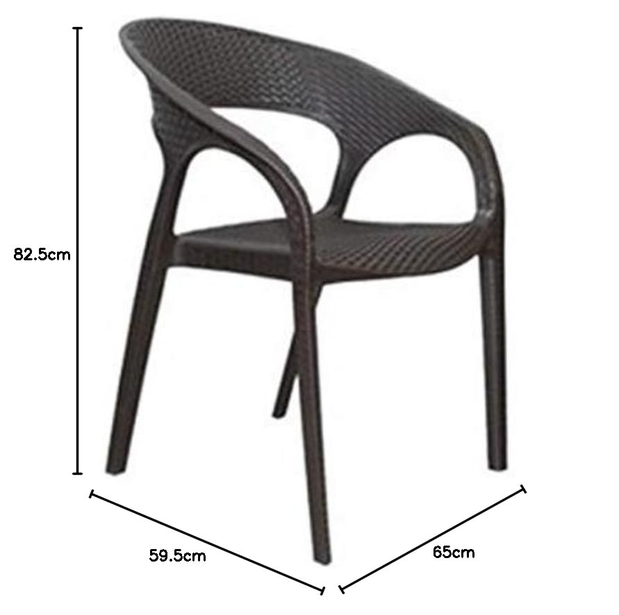 Home Nilkamal Clubchr Plastic Mid Back With Arm Chair Chairs