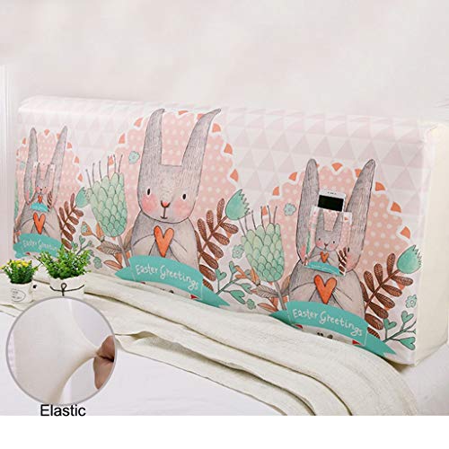 YTGH Cabeceros de Cama Cover, Tapizado Estiramiento Funda para Cabecero Nórdica para Cabeceras Planas y Ligeramente Arqueadas Protector a Prueba...