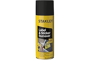 STANLEY Label & Sticker Remover: Effortless Adhesive Removal for Auto Surfaces